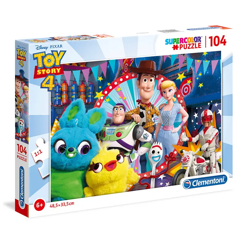 Clementoni Puzzle Supercolors Toy Story 4 / 104 dílků - Russ