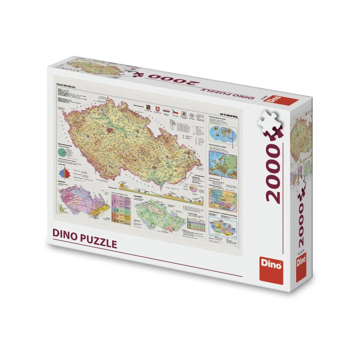 Puzzle Mapy České republiky 2000 dílků