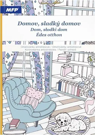 Omalovánky antistresové Domov sladký domov