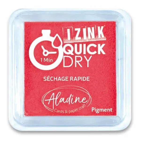 Razítkovací polštářek IZINK Quick Dry rychleschnoucí - červený