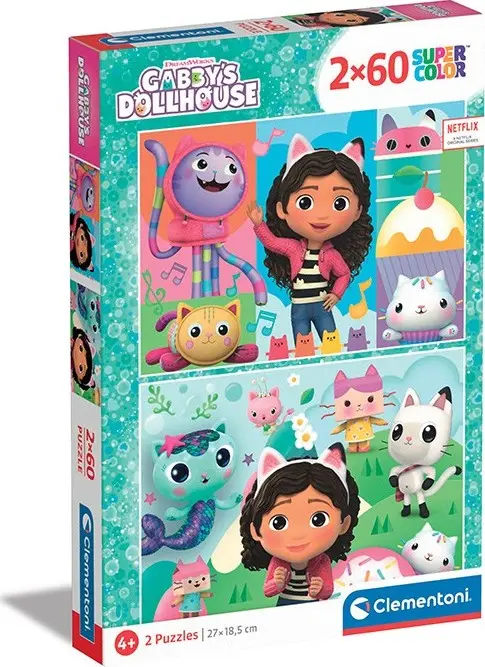 Puzzle Gábinin kouzelný domek 2x60 dílků