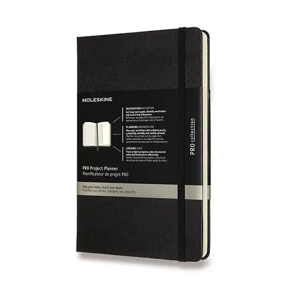 Zápisník Moleskine PRO Project Planner - L, černý