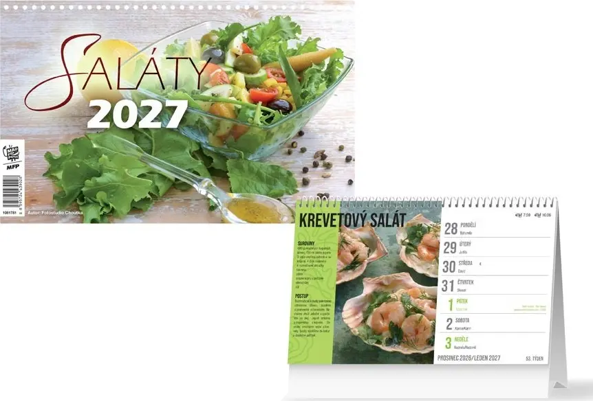 Stolní kalendář 2027 MFP Saláty