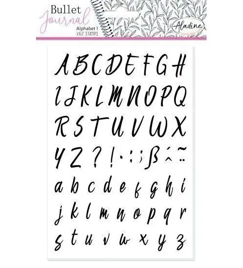 Razítka Stampo Bullet Journal - Abeceda kurzíva