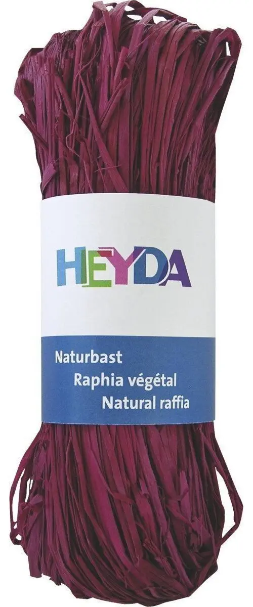 HEYDA Přírodní lýko - bordó 50 g