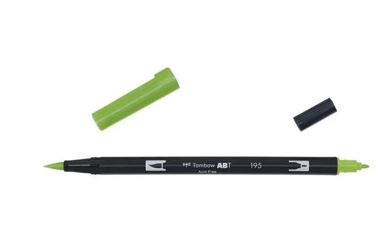 Tombow Oboustranný štětcový fix ABT - light green