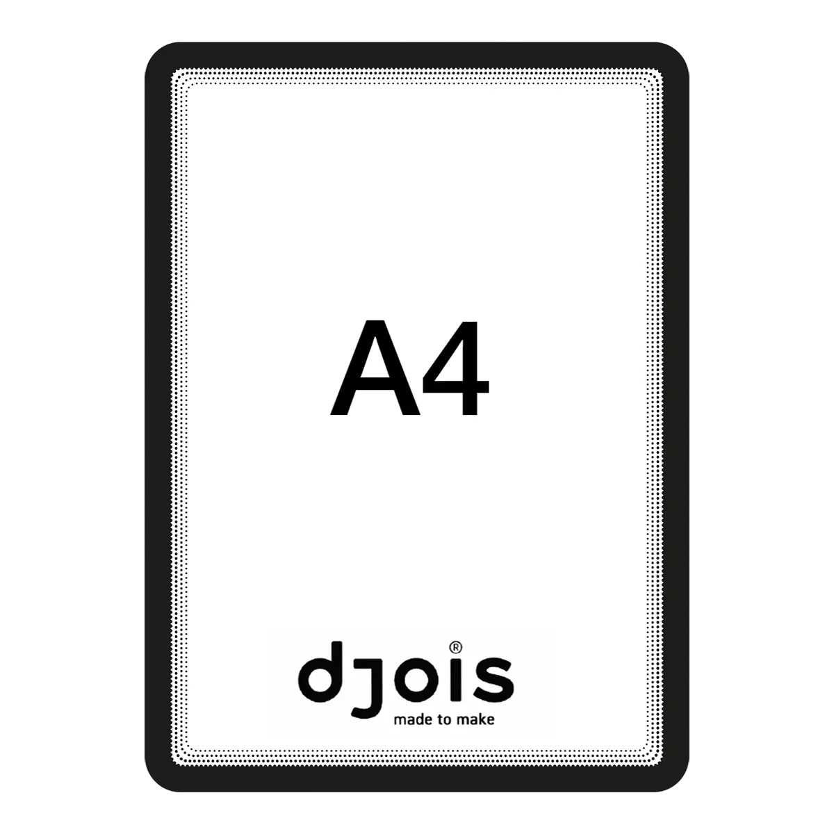 djois magnetický rámeček - Magneto Solo, A4, černý, 2 ks