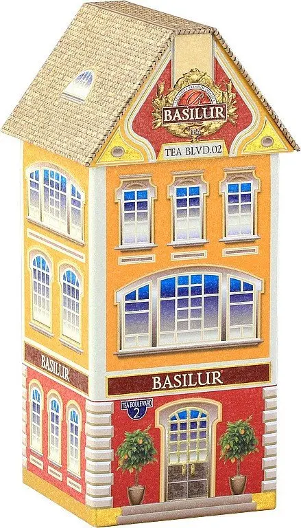 BASILUR Festival Tea House Boulevard - sypaný černý čaj s kousky ovoce v plechovce 75 g