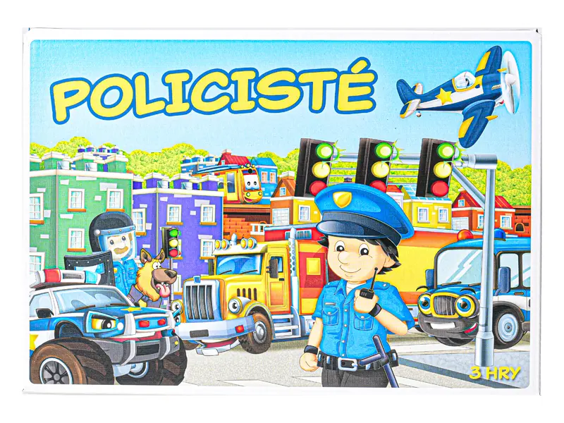 Policajti 3 logické hry společenská hra v krabici 29x20x4cm