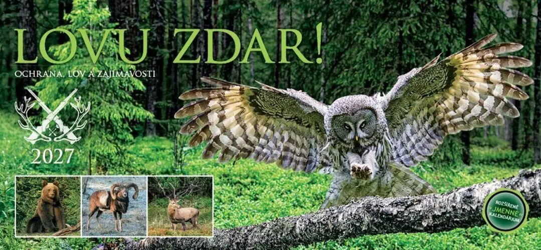 Kalendář 2027 stolní: LOVU ZDAR!