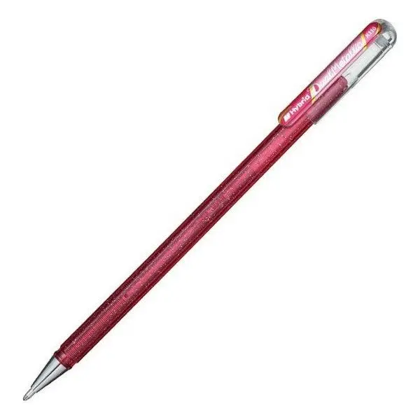 Pero gelové Pentel Hybrid Dual Metallic K110 - růžová 1mm