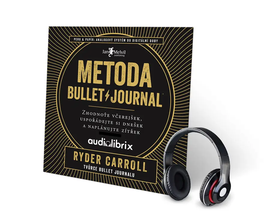 Metoda Bullet Journal (Zhodnoťte včerejšek, uspořádejte si dnešek a naplánujte zítřek) - CD - Ryder Carroll