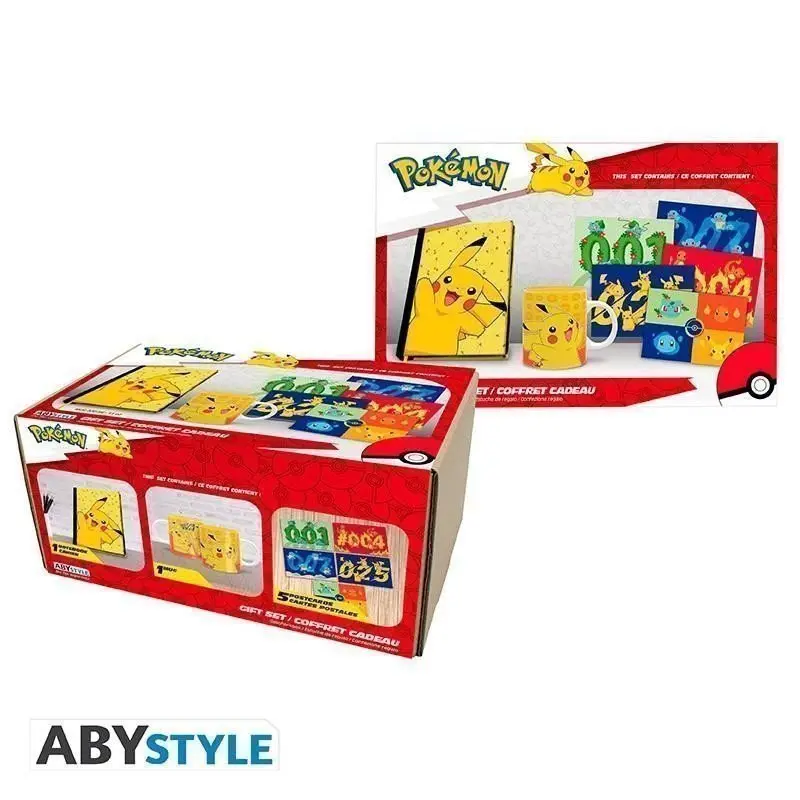 Abysse Corp Sada hrnek, zápisník, pohlednice - Pokémon