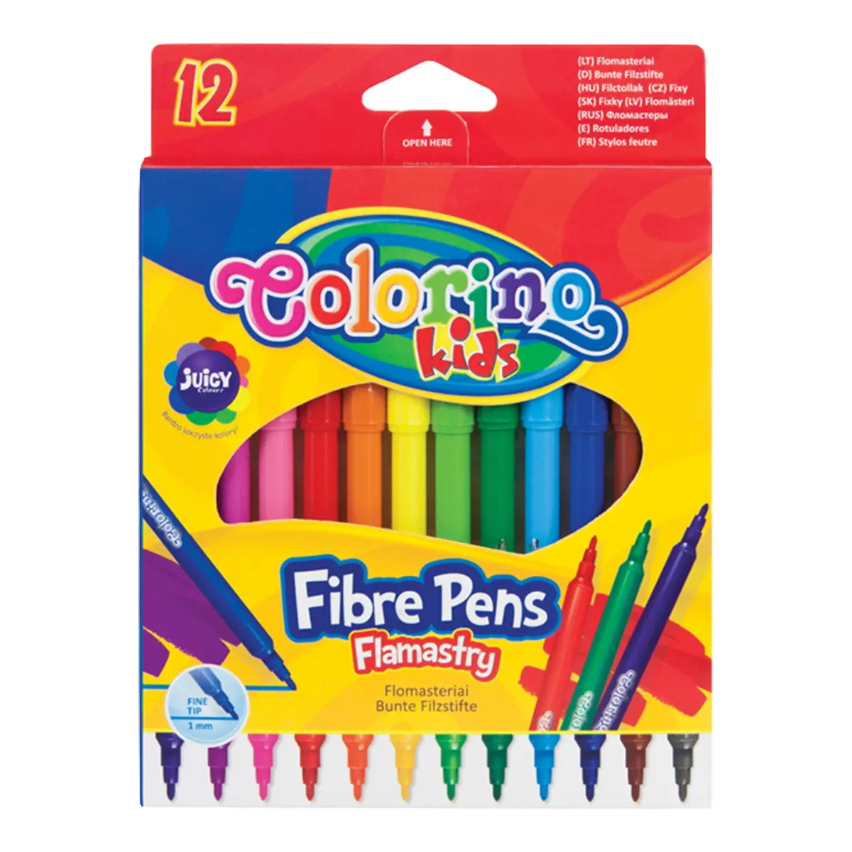 Školní fixy Colorino, balení 12 ks