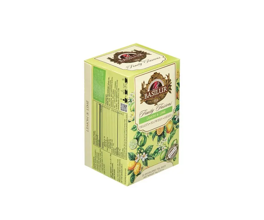 BASILUR Without Hibiscus citron a limetka 20 sáčků