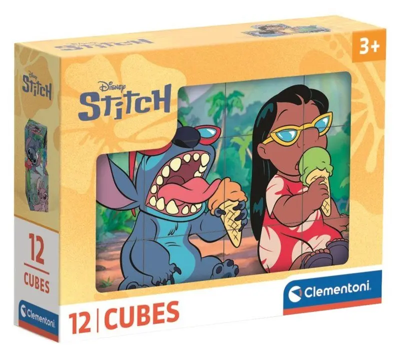 Obrázkové kostky- Stitch 12 kostek