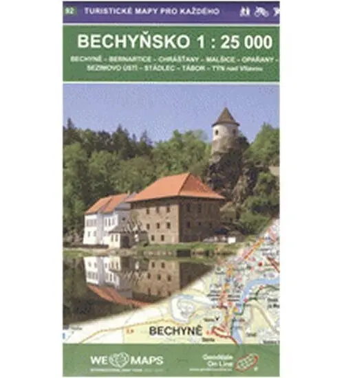 Bechyňsko 1:25T/92 Turistické mapy pro každého