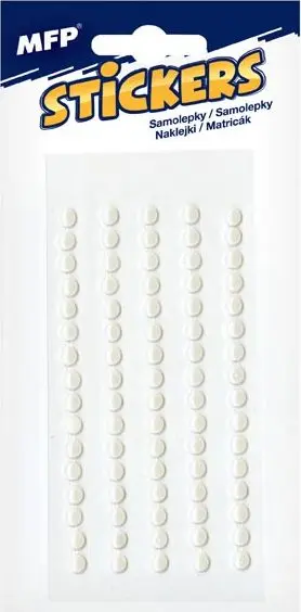 Samolepky perličky 5mm 1101PE