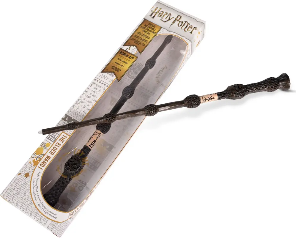 Harry Potter hůlka velká svítící - bezová hůlka - WOW Stuff