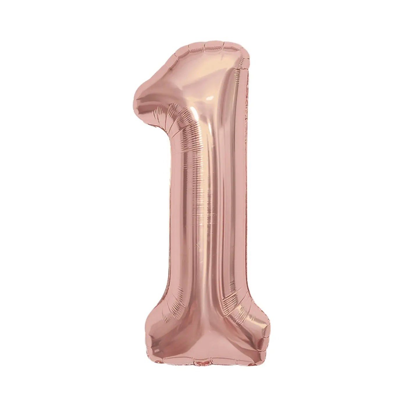 Balónek fóliový 85 cm rose gold číslo 1 - Albi