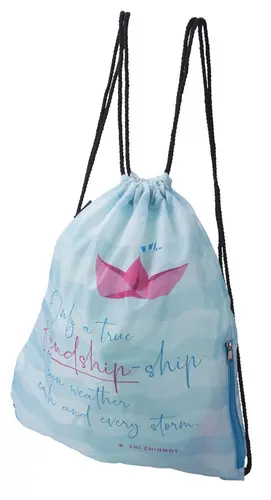 Batoh skládací anglický Friendship-ship 34x41 cm