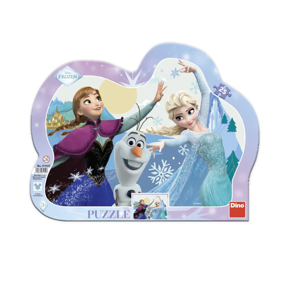 Puzzle Anna a Elza tančí 25 dílků deskové