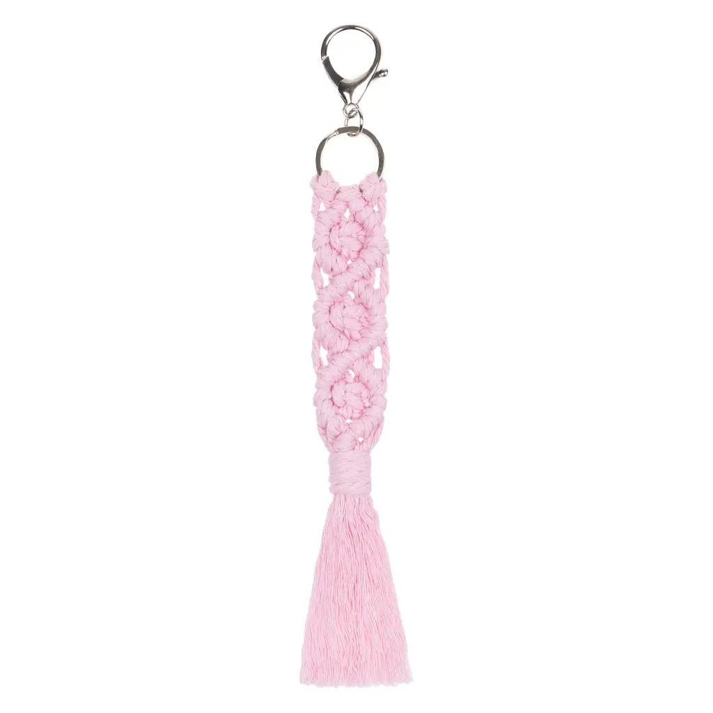 BAAGL Přívěsek Macrame růžový