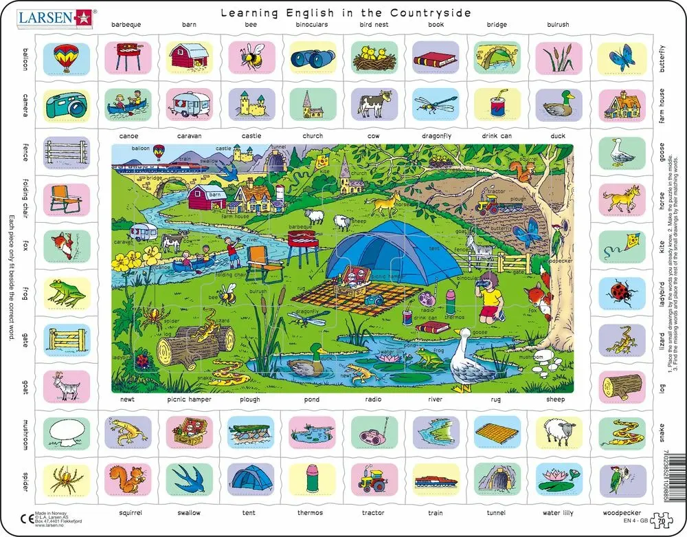 Puzzle MAXI - Hodina angličtiny 4./70 d - Larsen