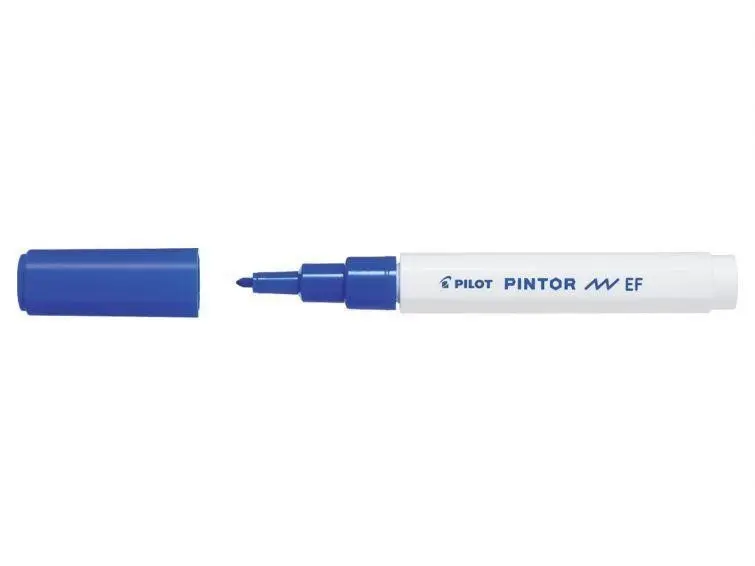 PILOT Pintor Extra Fine akrylový popisovač 0,5-0,7mm - modrý