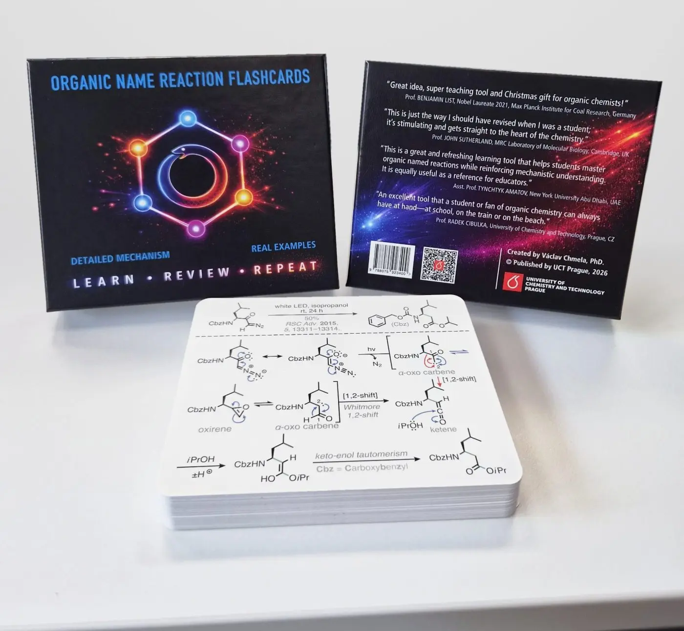 Organic Name Reaction Flashcards / Kartičky jmenných organických chemických reakcí
