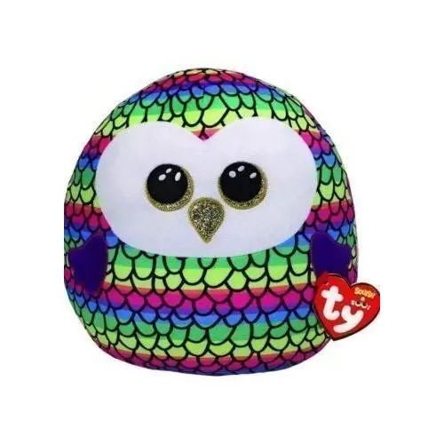 Ty Squish-a-Boos OWEN - vícebarevná sova 22 cm