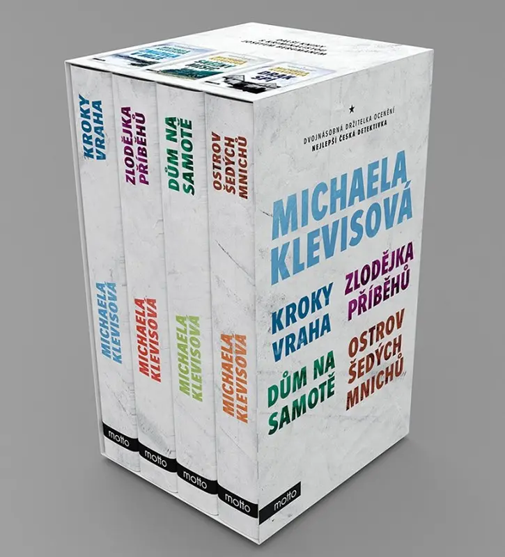 Michaela Klevisová BOX 2/1-4 (Kroky vraha, Zlodějka příběhů, Dům na samotě, Ostrov šedých mnichů) - Michaela Klevisová