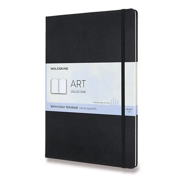 Skicář Moleskine Watercolour Notebook - A4, černý