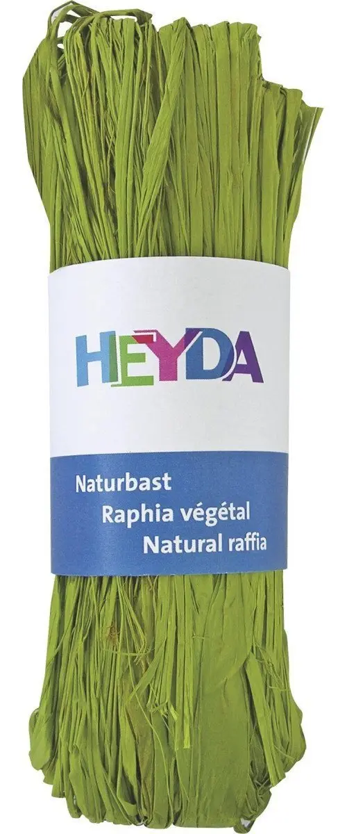 HEYDA Přírodní lýko - světle zelené 50 g