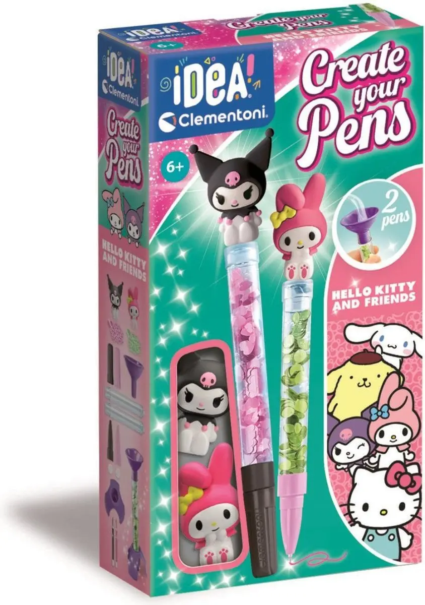 Kreativní sada pro výrobu per - Hello Kitty & Friends (My Melody & Kuromi)