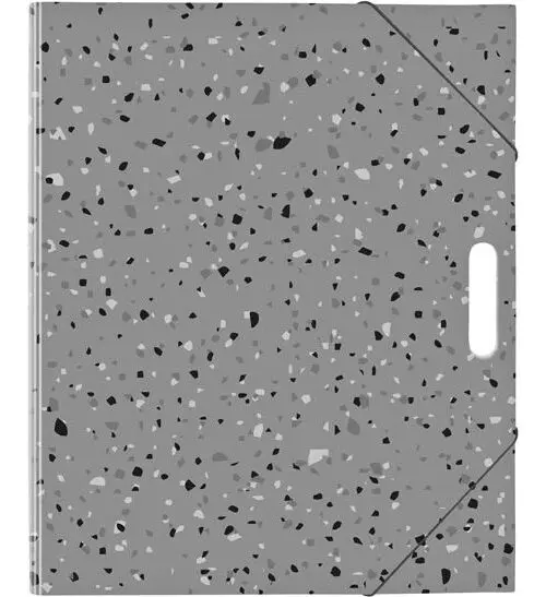 Složka na výkresy A4 - terrazzo šedá