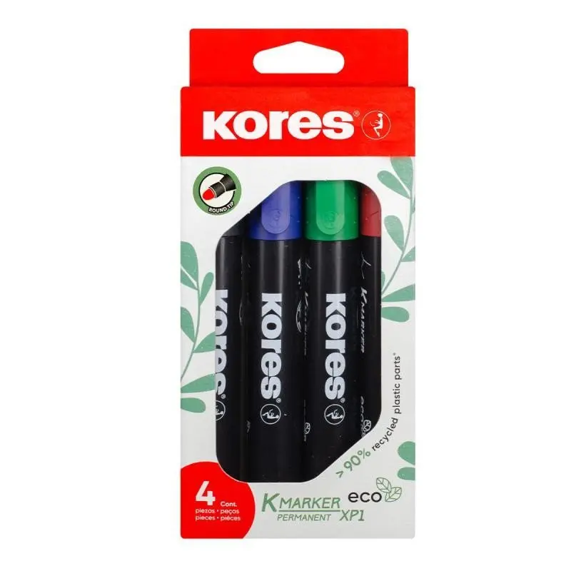 Popisovač Eco K-Marker, černá, červená, modrá, zelená