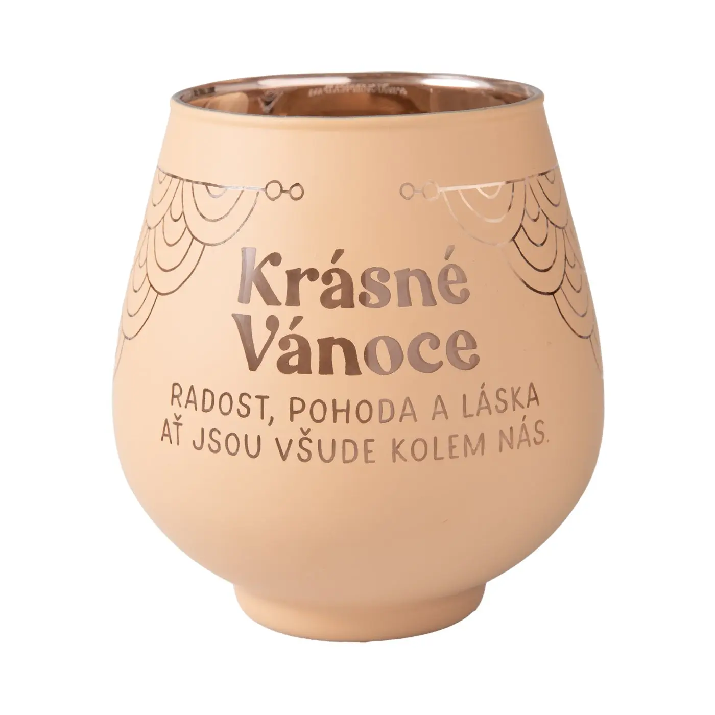 Zrcadlový svícen - Krásné Vánoce - Albi