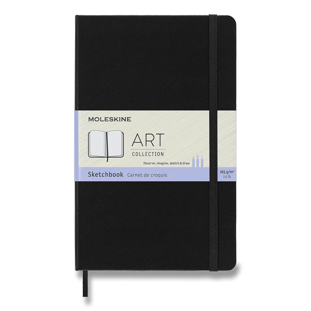 Moleskine - skicář v tvrdých deskách - 13 x 21 cm, černý