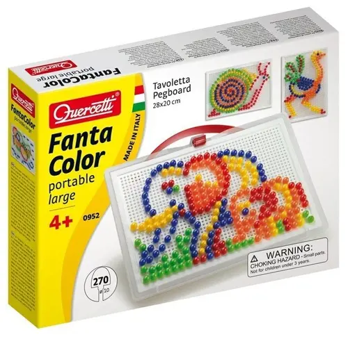 Quercetti Mozaika FantaColor Portable 270 ks (Ø10 mm)