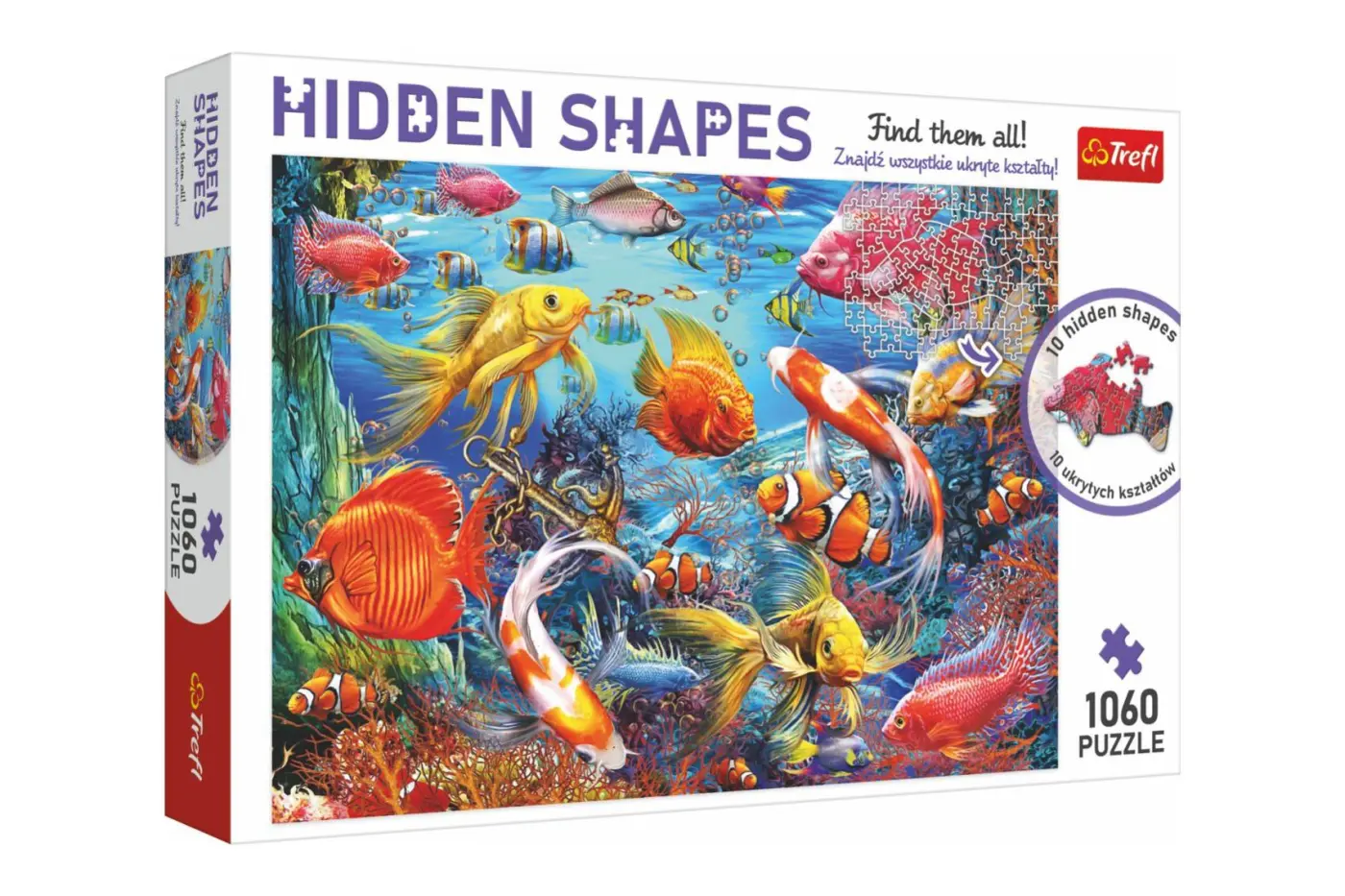 Trefl Puzzle Hidden Shapes - Podmořský život / 1060 dílků