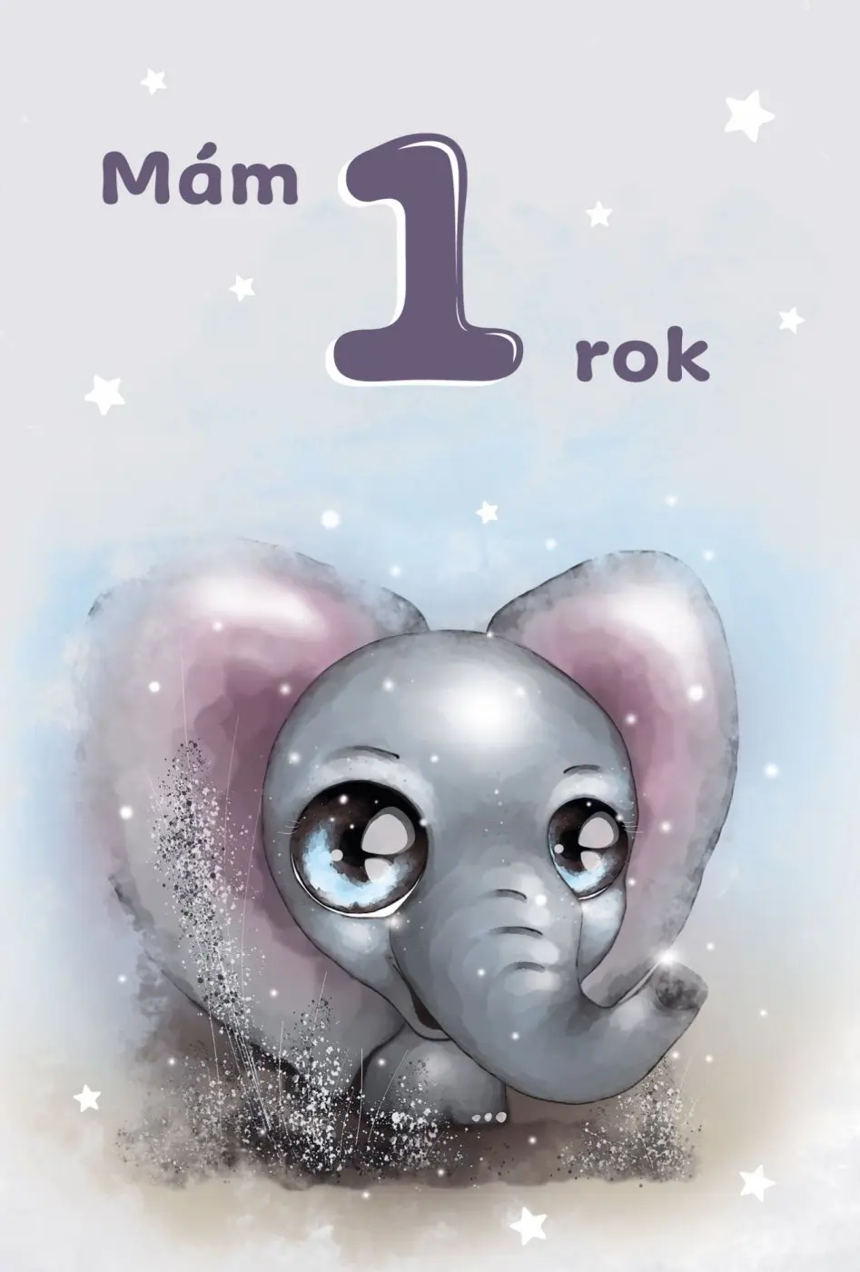 Přání K - Číslo dětské 1