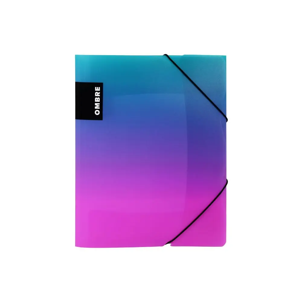 Sloha s gumou A4 PP OMBRE růžová