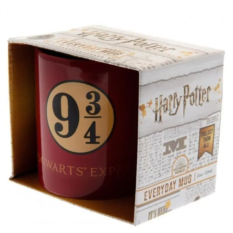 Červený keramický hrnček Harry Potter: Platform 9 3/4 Hogwarts Express