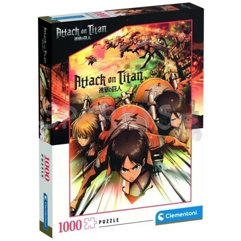 Clementoni Puzzle Anime Collection: Attack on Titan 1000 dílků - kolektiv