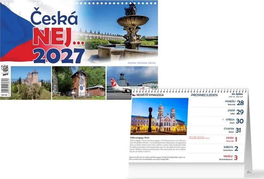 Stolní kalendář 2027 MFP Česká NEJ...