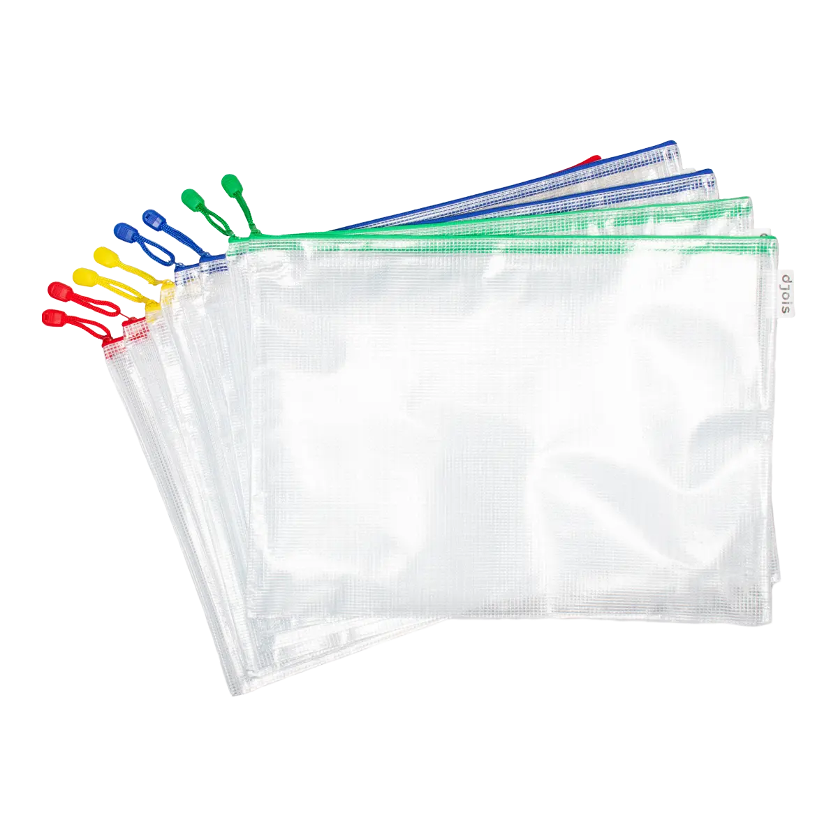 djois obálka se zipem, A3, PVC, mix barev, 8 ks