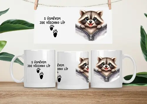 Hrneček čumáček 330ml porcelán Mýval