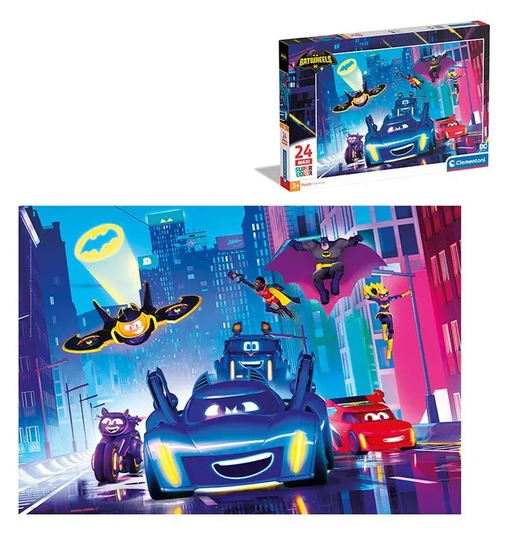 Clementoni Puzzle 24 ks Maxi SuperColor Batwheels 28522