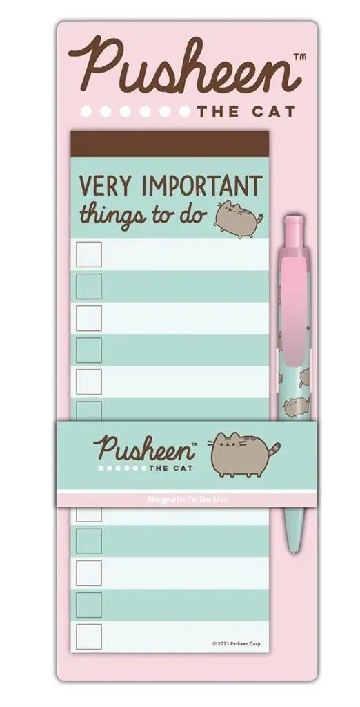 Pusheen blok na poznámky s magnetem a propiskou - Pyramid